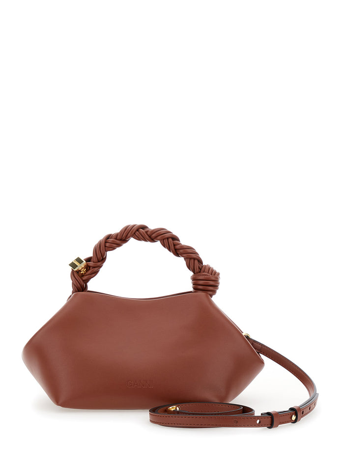 Ganni Bou Bag Small Brown Hand
