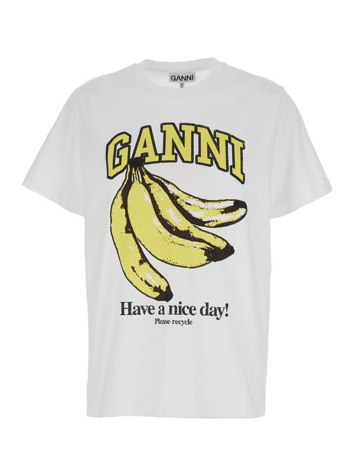 White Basic Jersey Banana Relaxed T-Shirt Cotton Woman Tshirts And Polo Shirts
