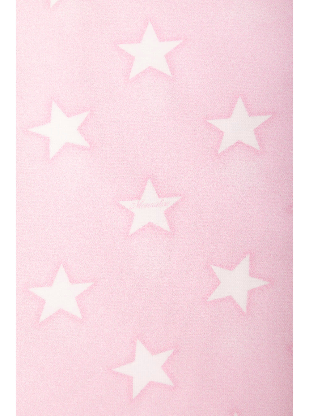 Pink Dress With All-Over Star Print Stretch Cotton Girl Elastan