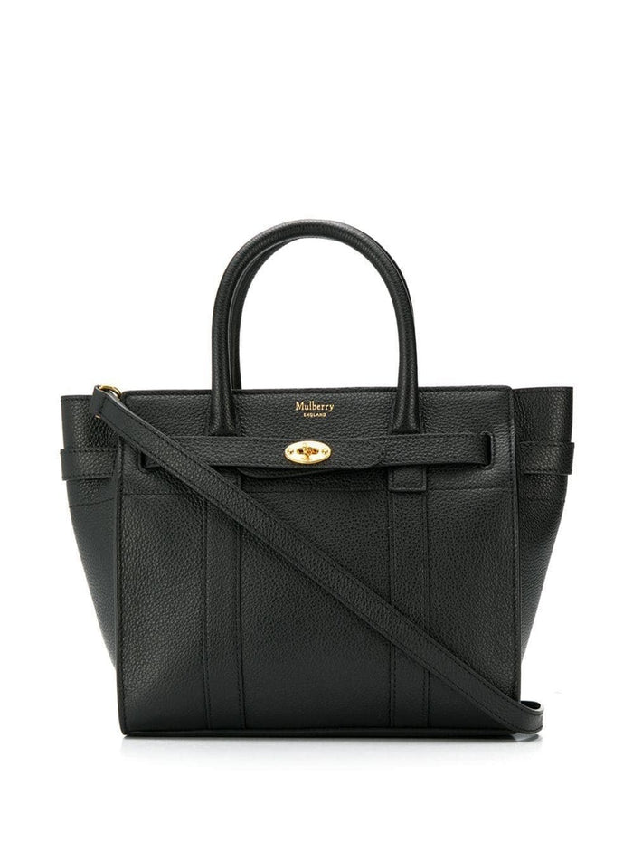 Batswater Small Black Leather Handbag Mulberry Woman Bovine Hand Bags