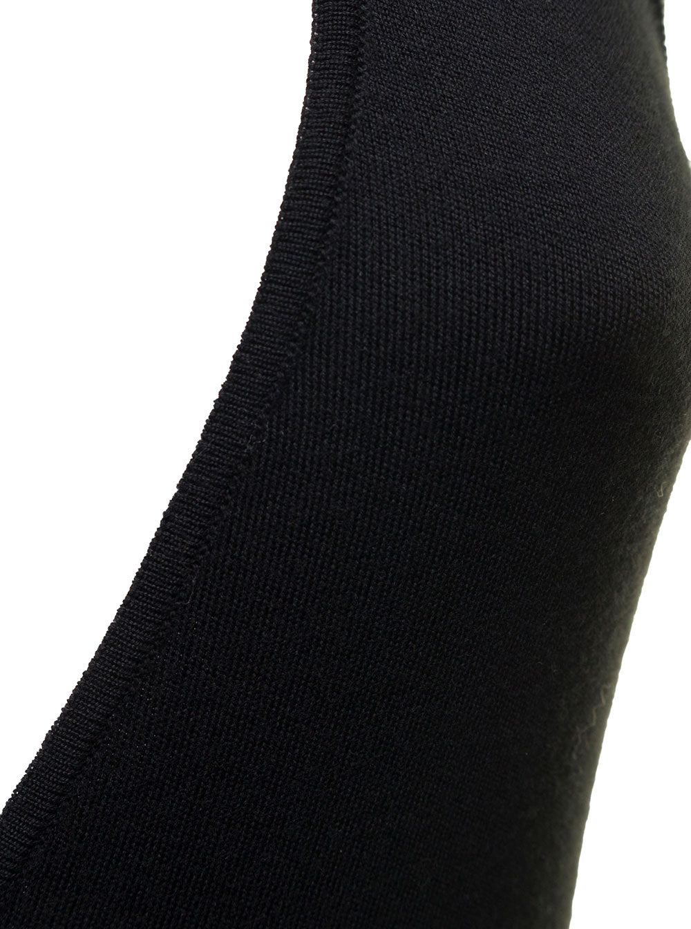 Halterneck Black Open-Back Jumpsuit Woman Saint Laurent Wool Jumpsuits