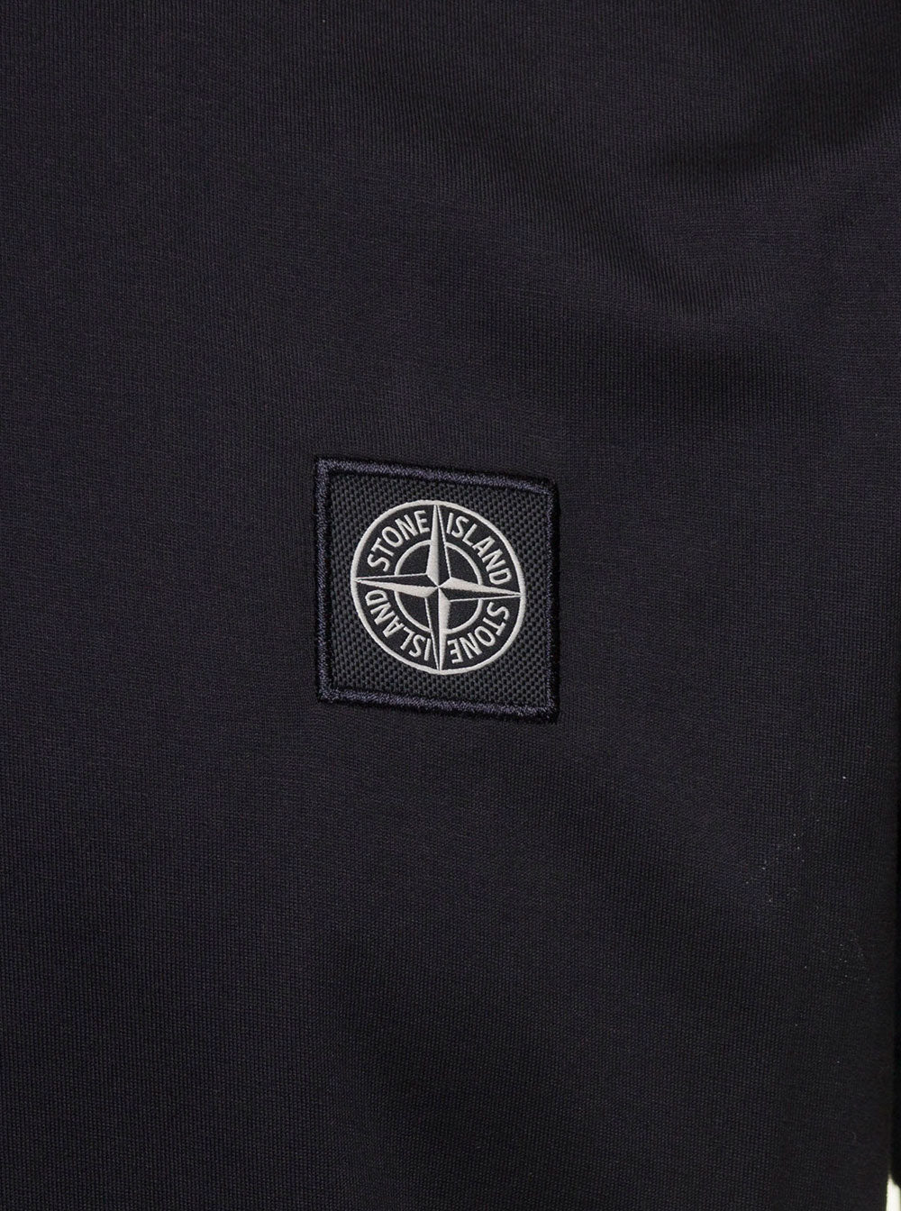 Black Short-Sleeved T-Shirt With Logo Patch On The Chest Cotton Man Tshirts And Polo Shirts