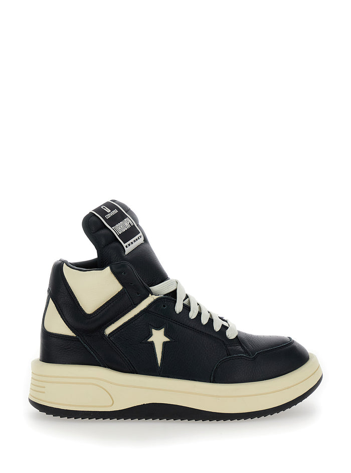 Converse - Turbowpn Black Sneakers High Top Leather Man Cow