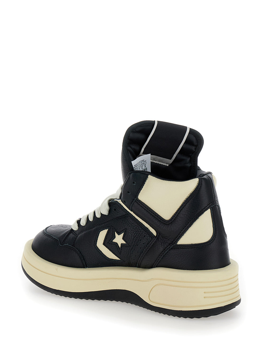Converse - Turbowpn Black Sneakers High Top Leather Man Cow