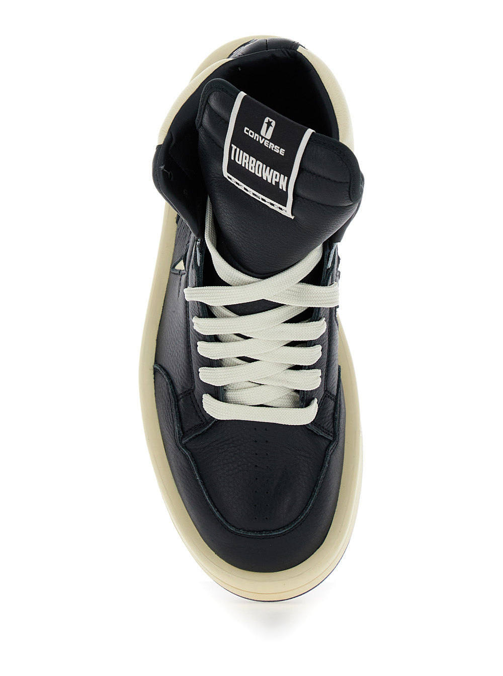 Converse - Turbowpn Black Sneakers High Top Leather Man Cow