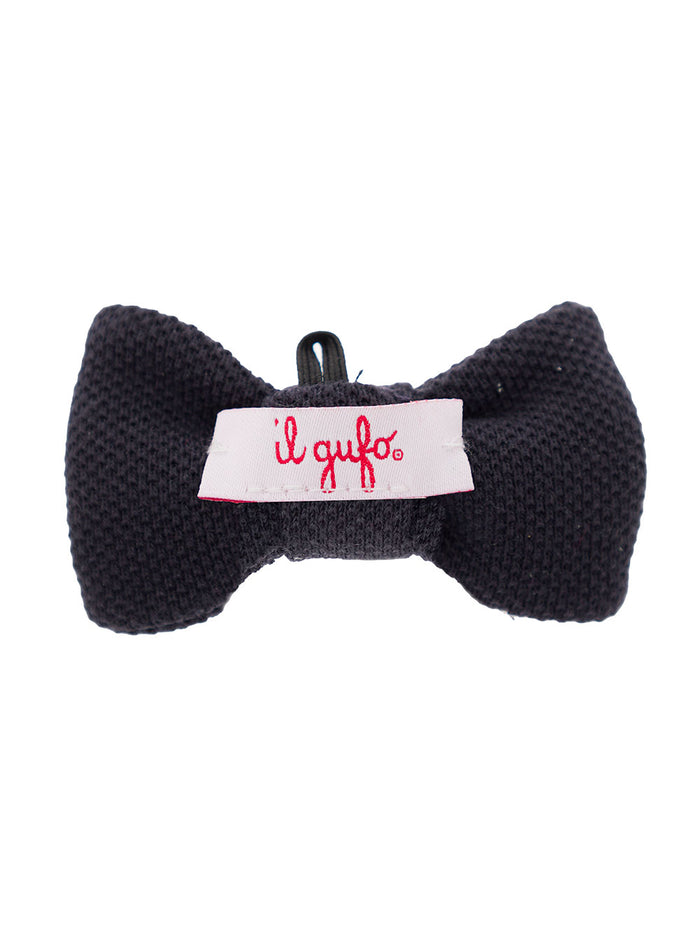 Black Pre-Tied Bow Tie Cotton Boy Blu Papillon And Ties