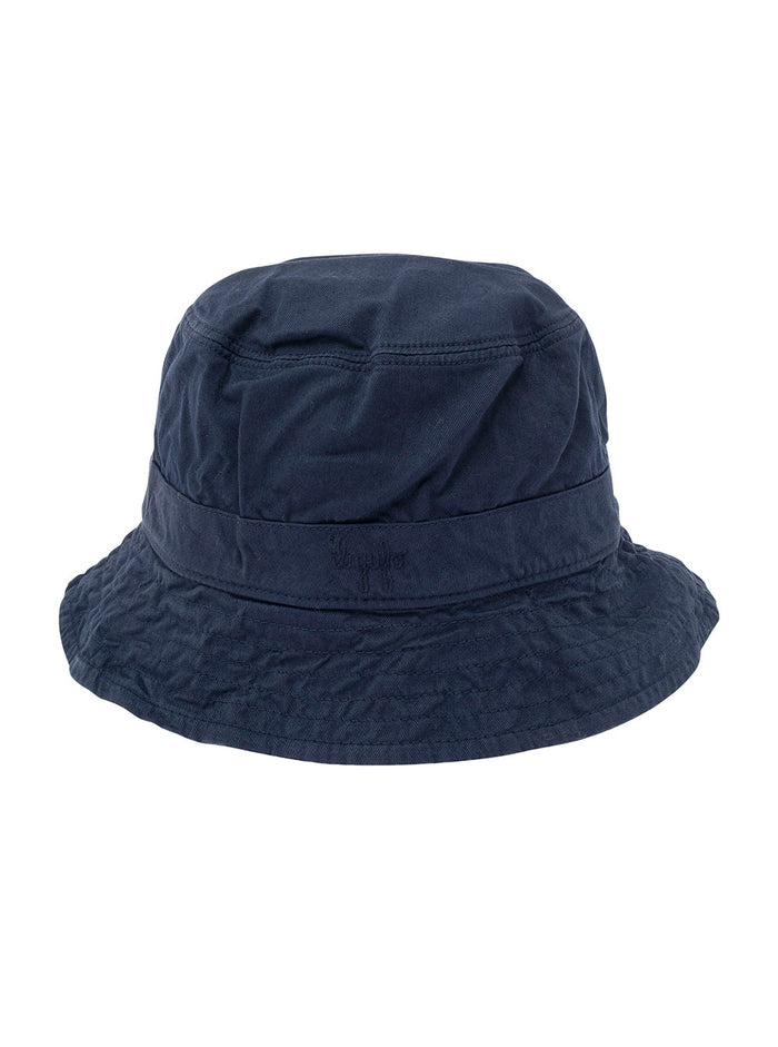 Blue Bucket Hat With Logo Embroidery Stretch Cotton Boy Blu Elastane And Gloves