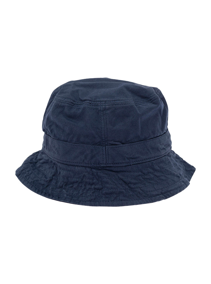 Blue Bucket Hat With Logo Embroidery Stretch Cotton Boy Blu Elastane And Gloves