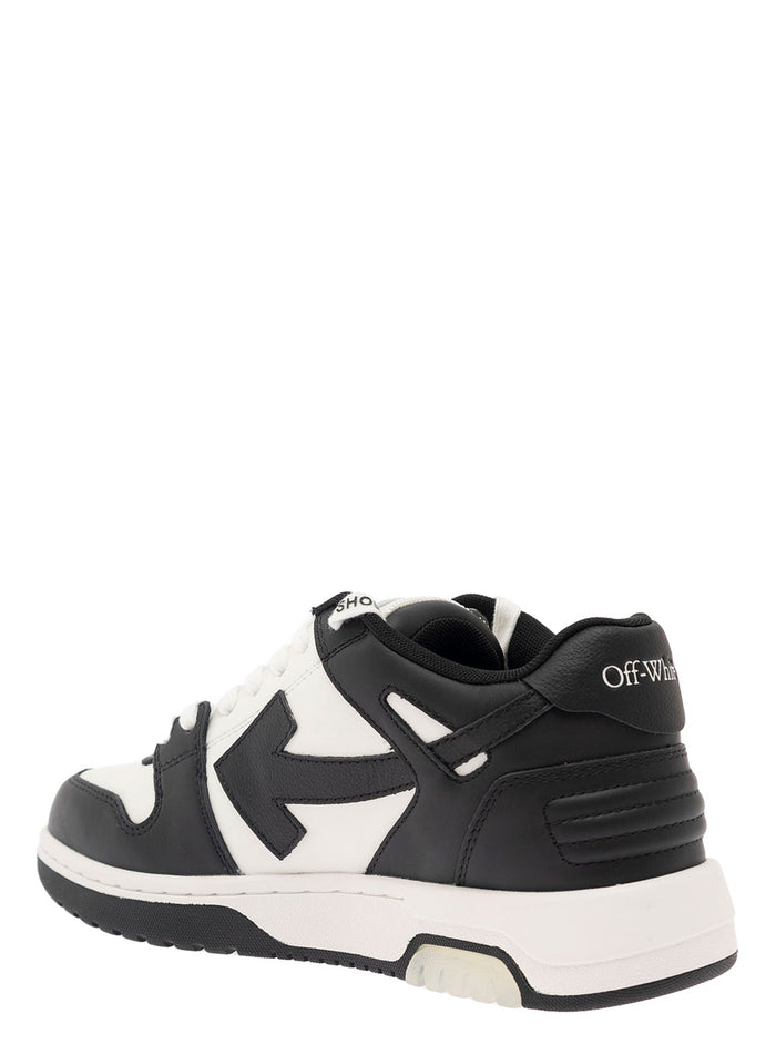 Out Of Office Black Leather Polyester Sneaker
