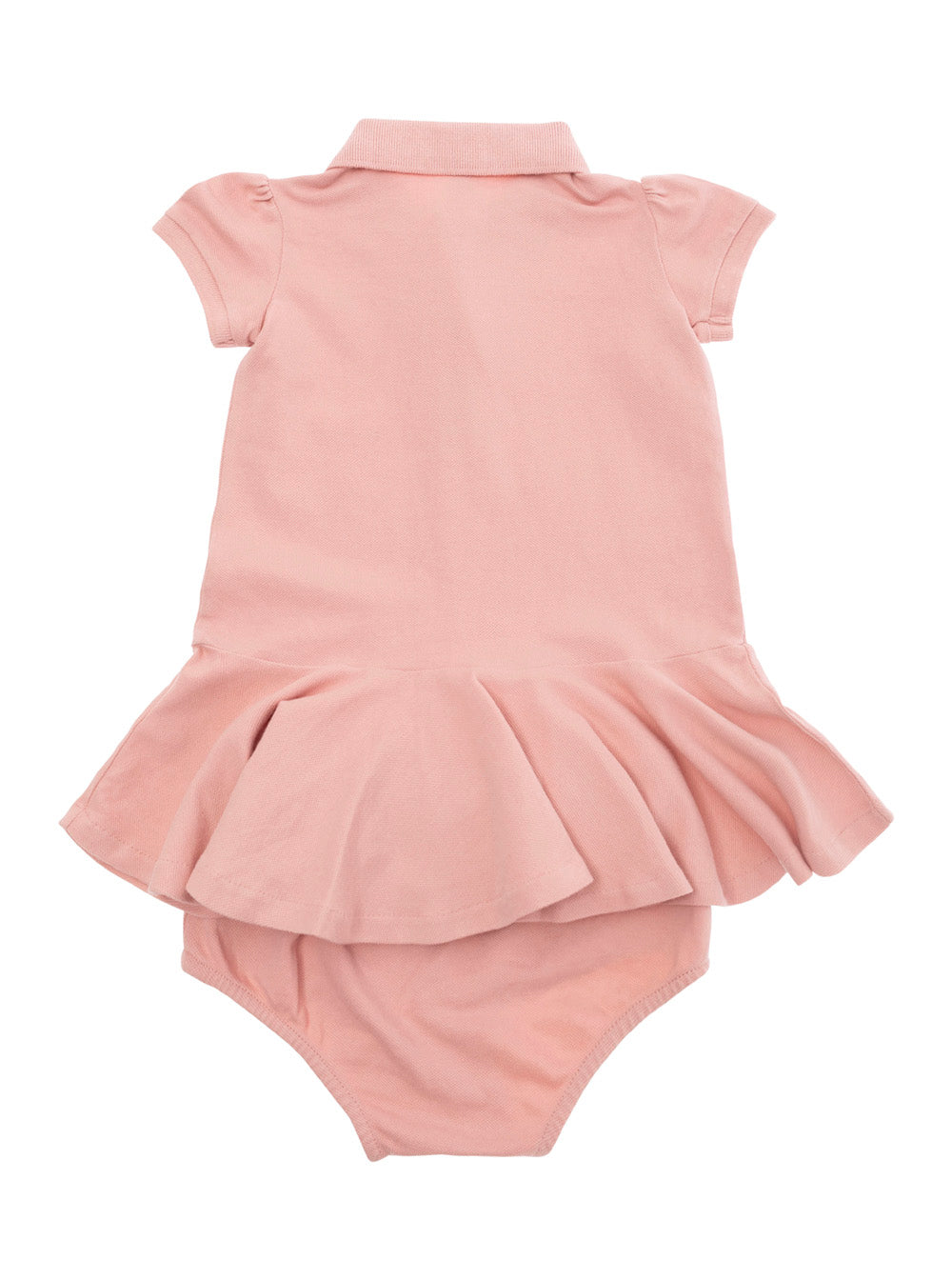 Stretch Mesh Polo Dress & Bloomer Pink