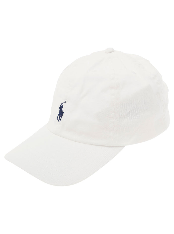 White Baseball Cap With Pony Embroidery Cotton Boy Hats And Gloves