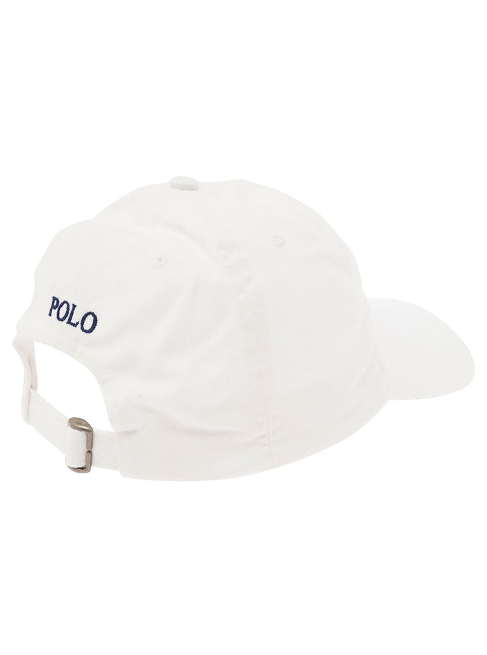 White Baseball Cap With Pony Embroidery Cotton Boy Hats And Gloves
