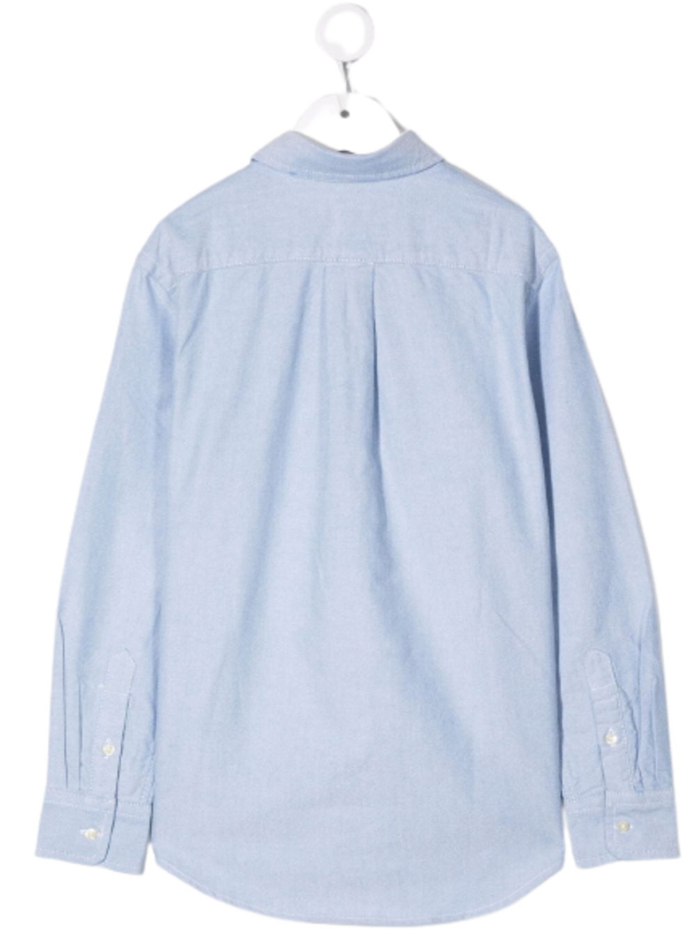 Polo Ralph Lauren Kids Boys Light Blue Cotton Shirt With Logo Embroidery Blu And Blouses