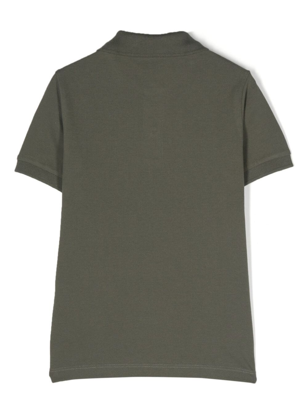 Green Polo Shirt With Logo Stretch Cotton Boy Elastane Tshirts And