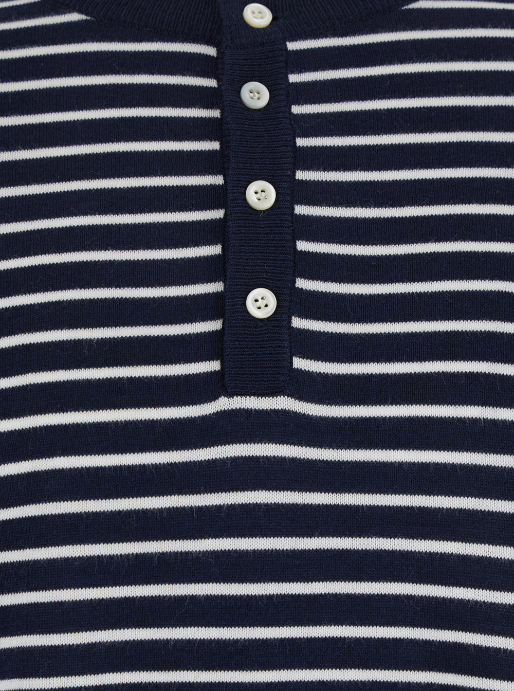 Blue Crewneck T-Shirt with All-Over Striped Motif in Cotton Man Blu Rayon Jersey