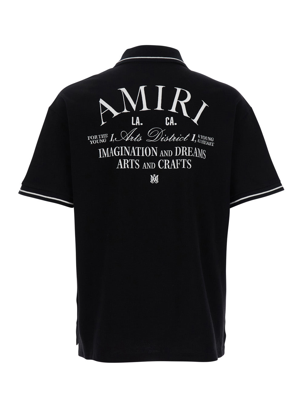 Black Polo Shirt With Classic Collar And Logo Embroidery On Front Rear Cotton Man Tshirts