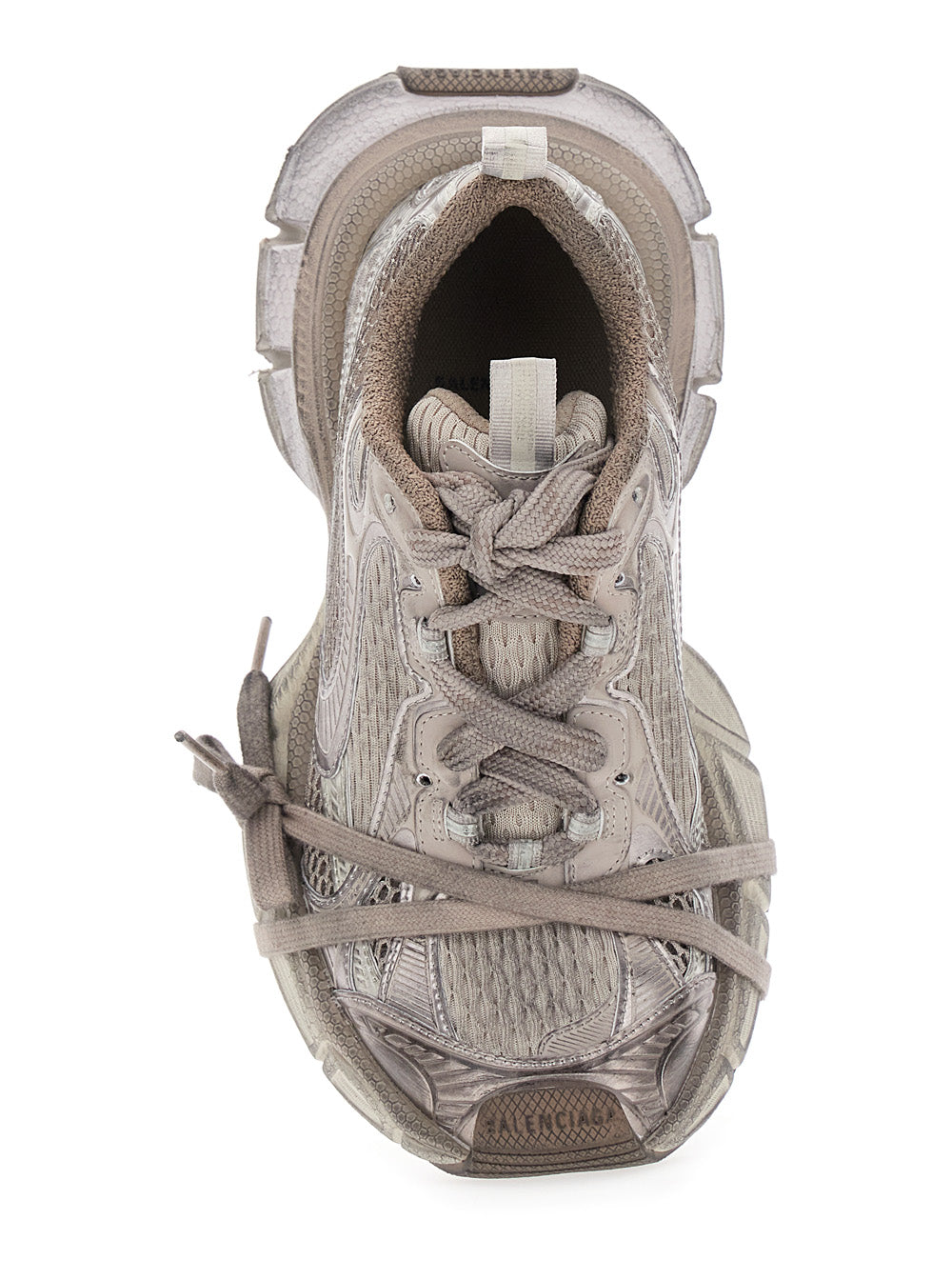 3xl Metallic Low Top Sneakers With Logo Detail Tech Fabric Woman Polyurethane Polyester