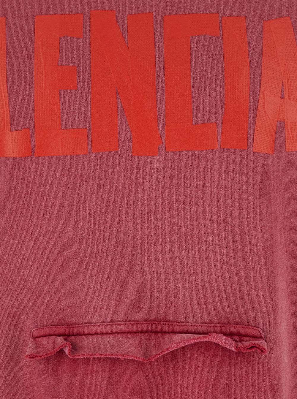 Red Hoodie With Logo Lettering On The Front And Print Back Cotton Man Sweatshirts