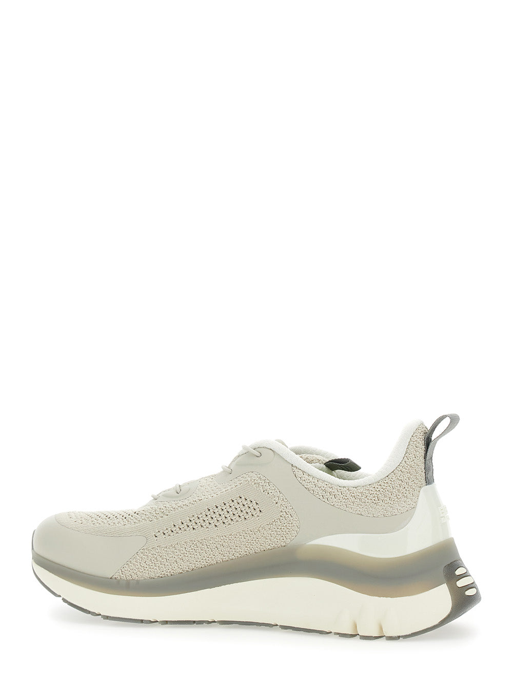 Pro Dynamic Grey Sneakers With Extra Cushioning Sole Tech Fabric Unisex Nylon Mesh Rubber