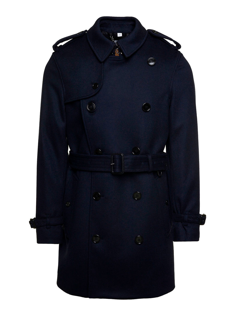 Blue Wimbledon Jacket With Double-Breasted Fastening Wool Blend Man Blu Cashmere