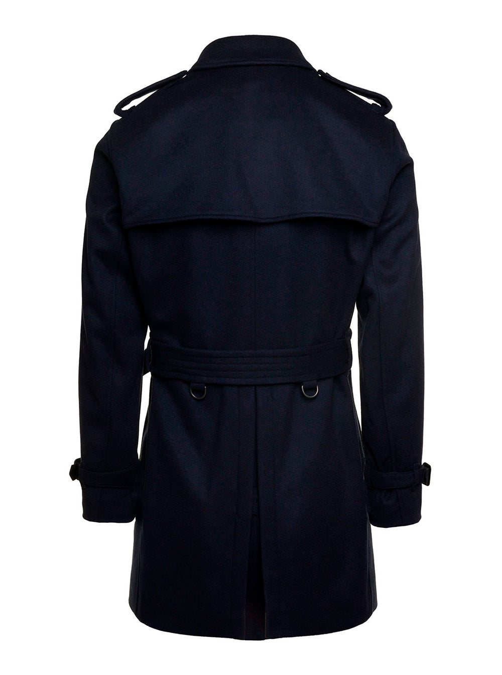 Blue Wimbledon Jacket With Double-Breasted Fastening Wool Blend Man Blu Cashmere