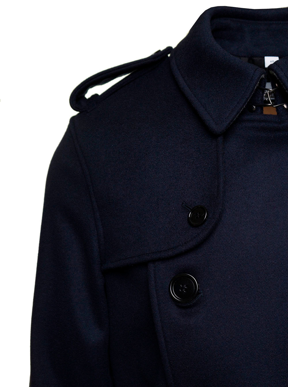 Blue Wimbledon Jacket With Double-Breasted Fastening Wool Blend Man Blu Cashmere