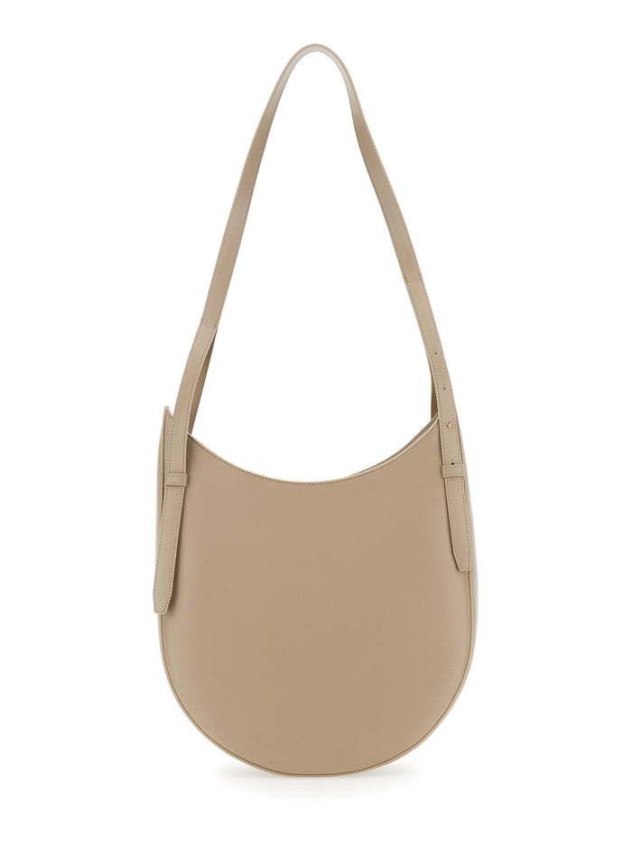 HOBO BELT BAG Beige Leather Shoulder