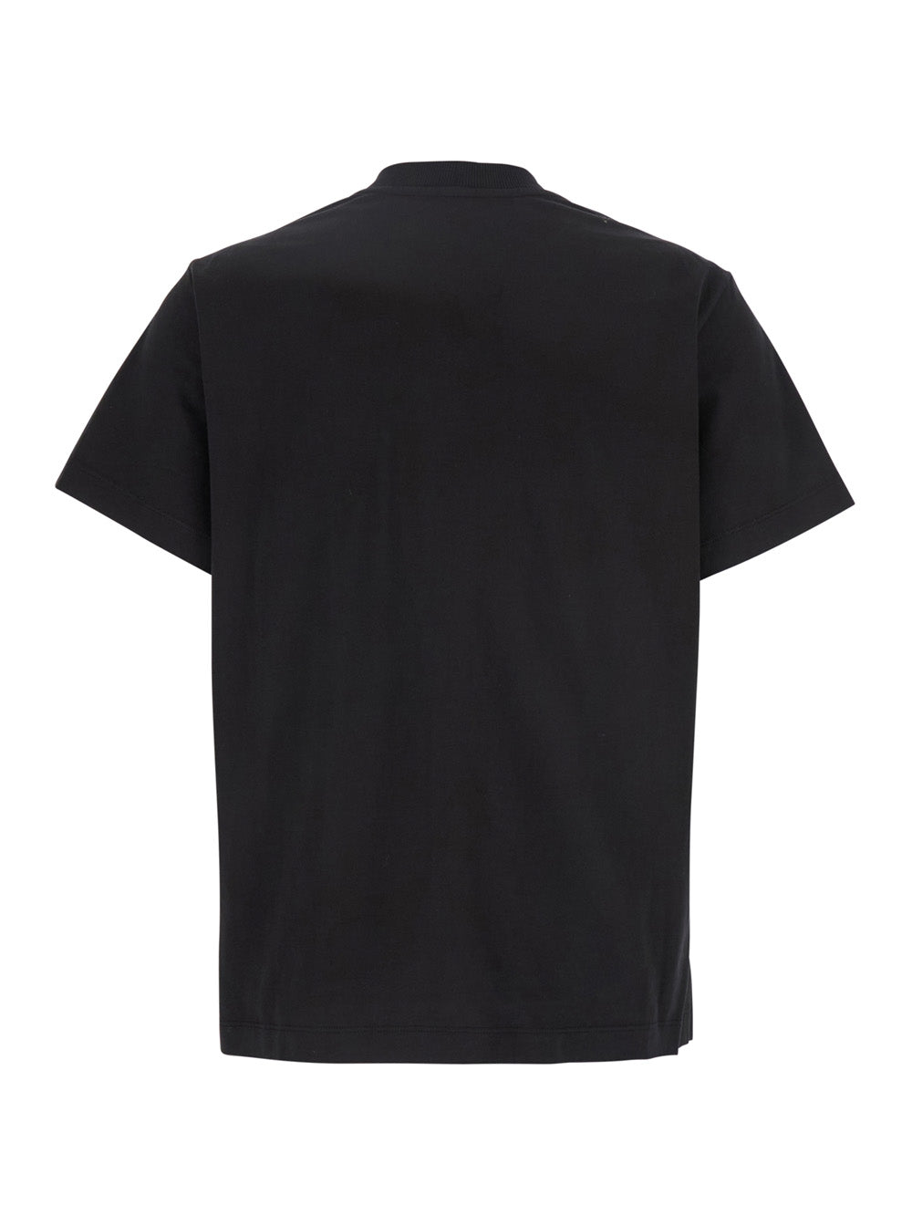 Black T-Shirt With All-Over Sequined Cherry Decorations Cotton Woman Tshirts And Polo Shirts