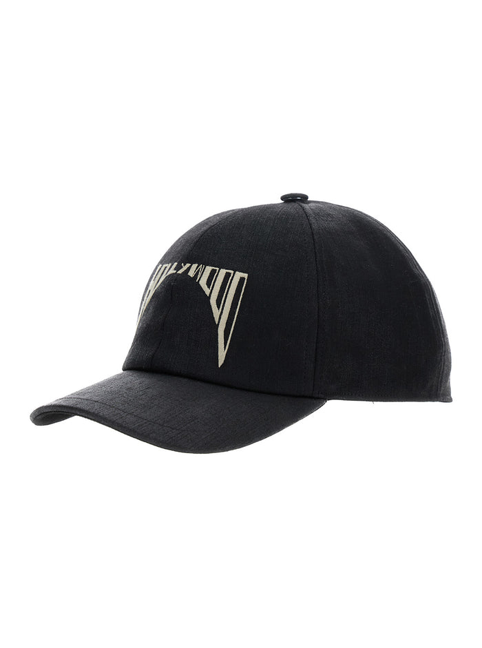 Black Baseball Cap With Embroidery On The Front Cotton Man Polyester Rubber Hats And Gloves