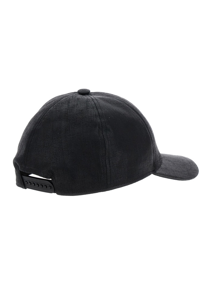 Black Baseball Cap With Embroidery On The Front Cotton Man Polyester Rubber Hats And Gloves