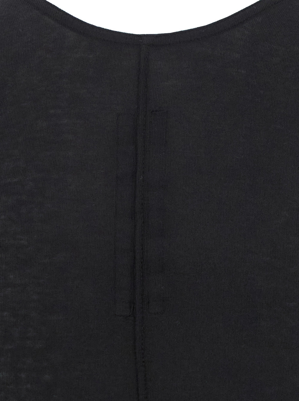 Black Racerback Top With Oversize Band Cotton Man Tops