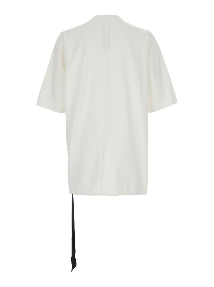 Jumbo White Crewneck T-Shirt With Oversized Band Cotton Man Tshirts And Polo Shirts