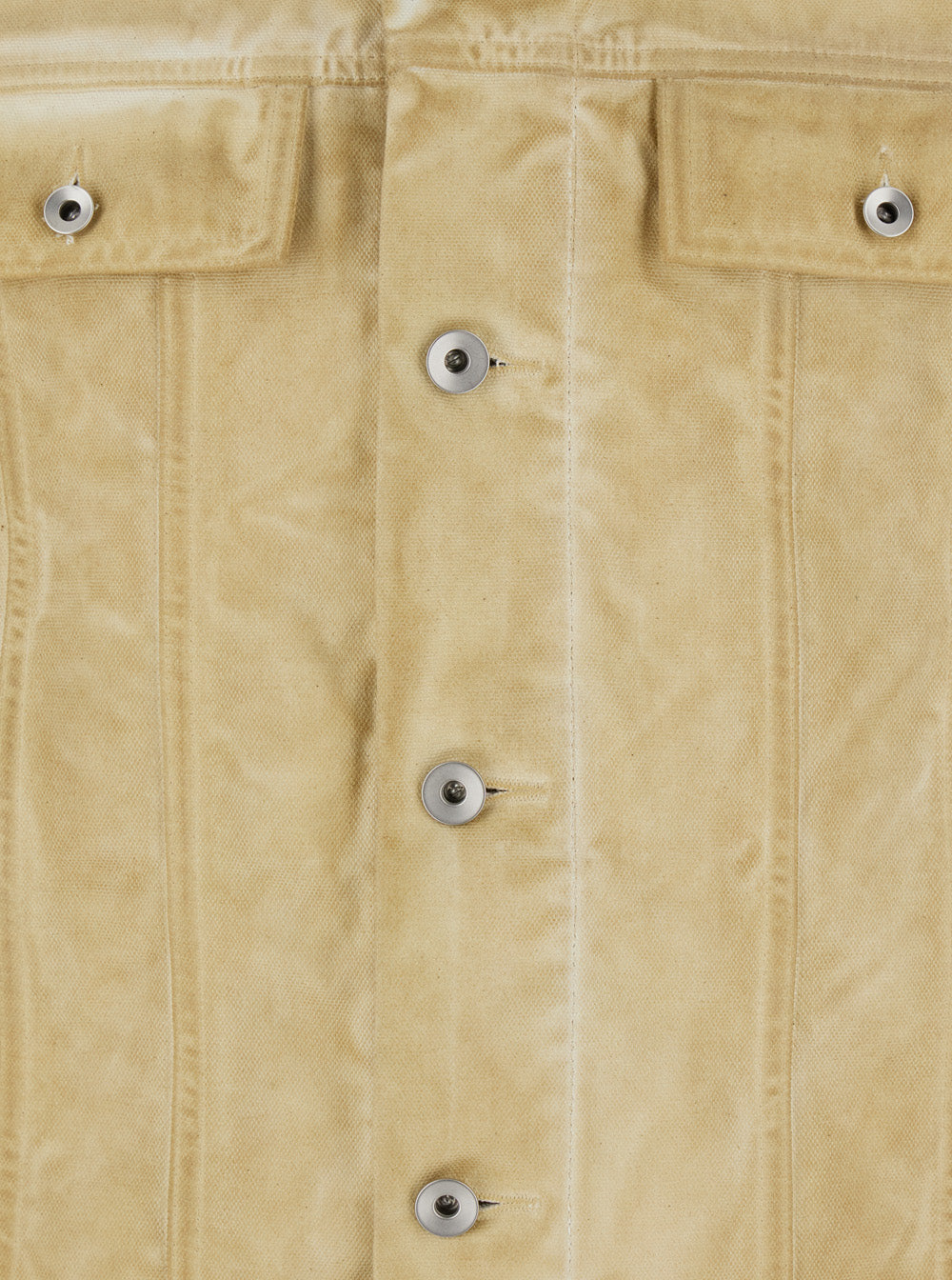 Trucker Beige Jacket With Classic Collar And Drawstring Detail On The Waist Cotton Man