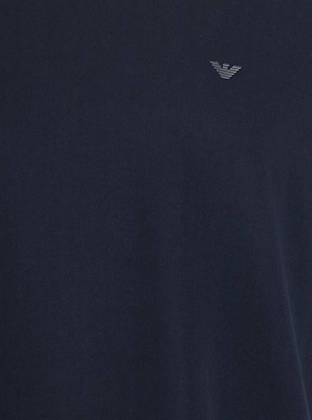 Blue T-Shirt With Logo Embroidered On The Front Cotton Man Blu Tshirts And Polo Shirts