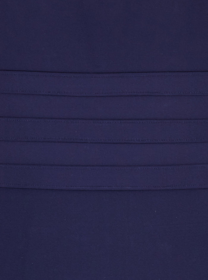 Asia Blue Swimsuit With Scoop Neck And Striped Detail Tech Fabric Stretch Woman Blu Polyamide Spandex Beachwear