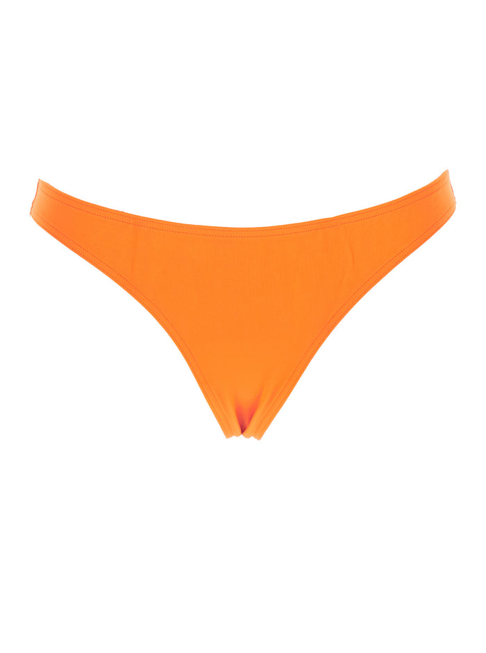 Tripon Orange Bikini Bottoms With Low Rise Tech Fabric Stretch Woman Polyamide Spandex Underwear