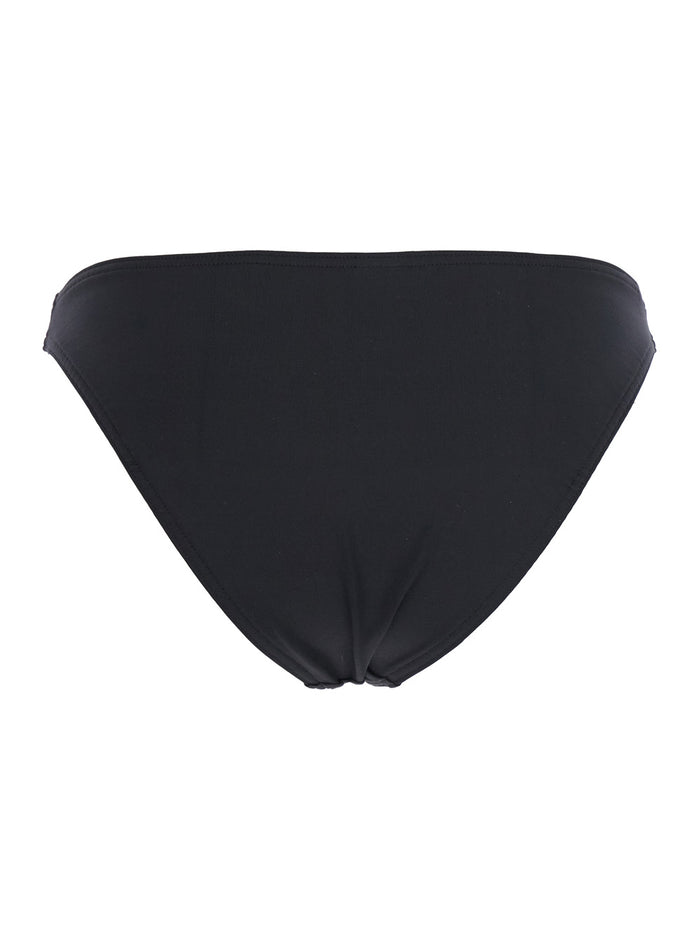 Fripon Black Bikini Bottoms With Low Waist Tech Fabric Stretch Woman Polyamide Spandex Underwear
