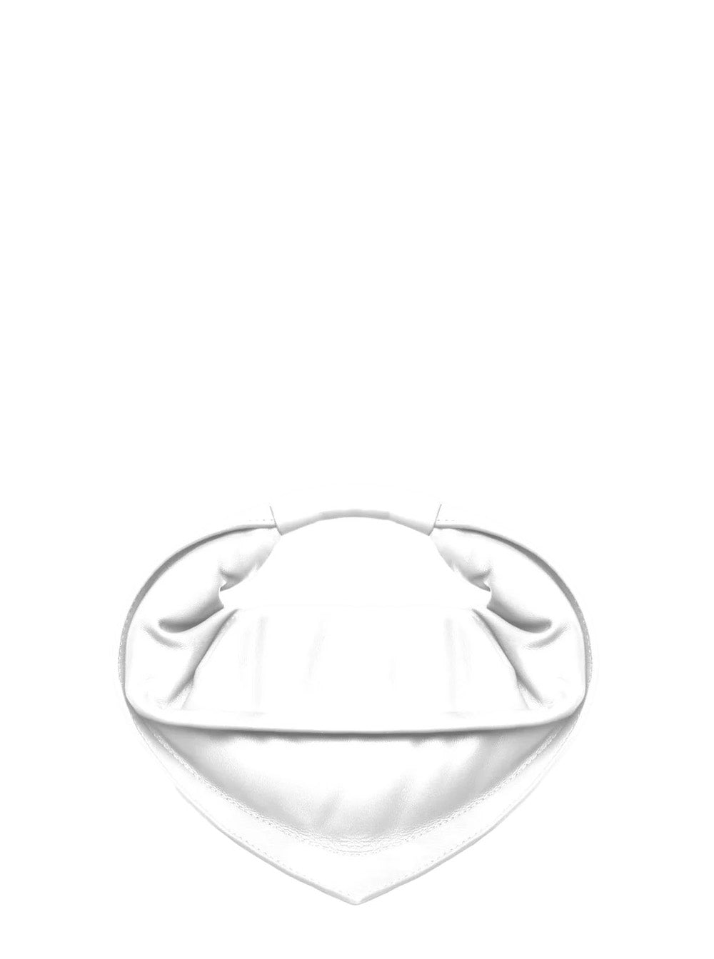 Tortellino White Mini Handbag With Adjustable And Removable Shoulder Strap Logo Lettering On The Front Leather Woman Calfskin Hand Bags