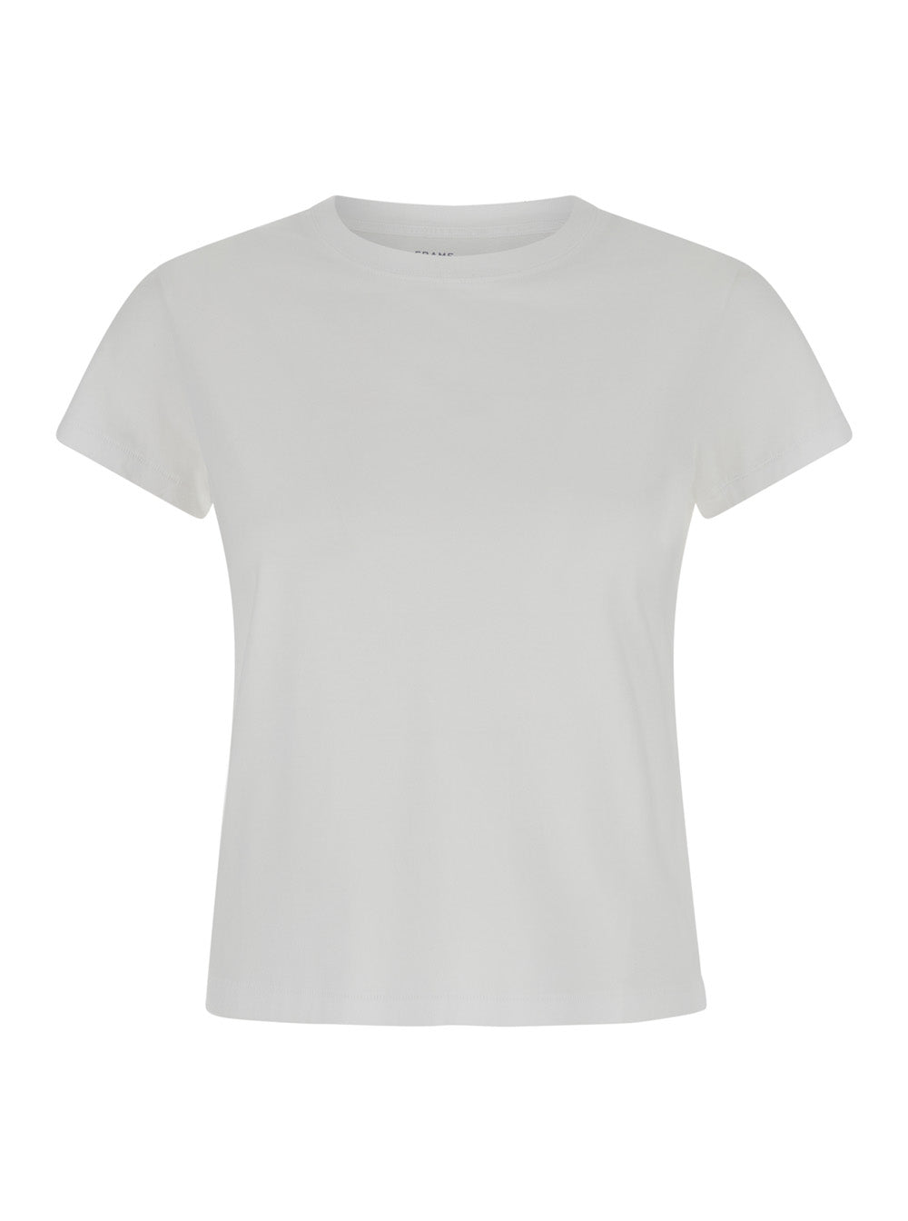 White Crewneck T-Shirt Jersey Woman Cotton Tshirts And Polo Shirts