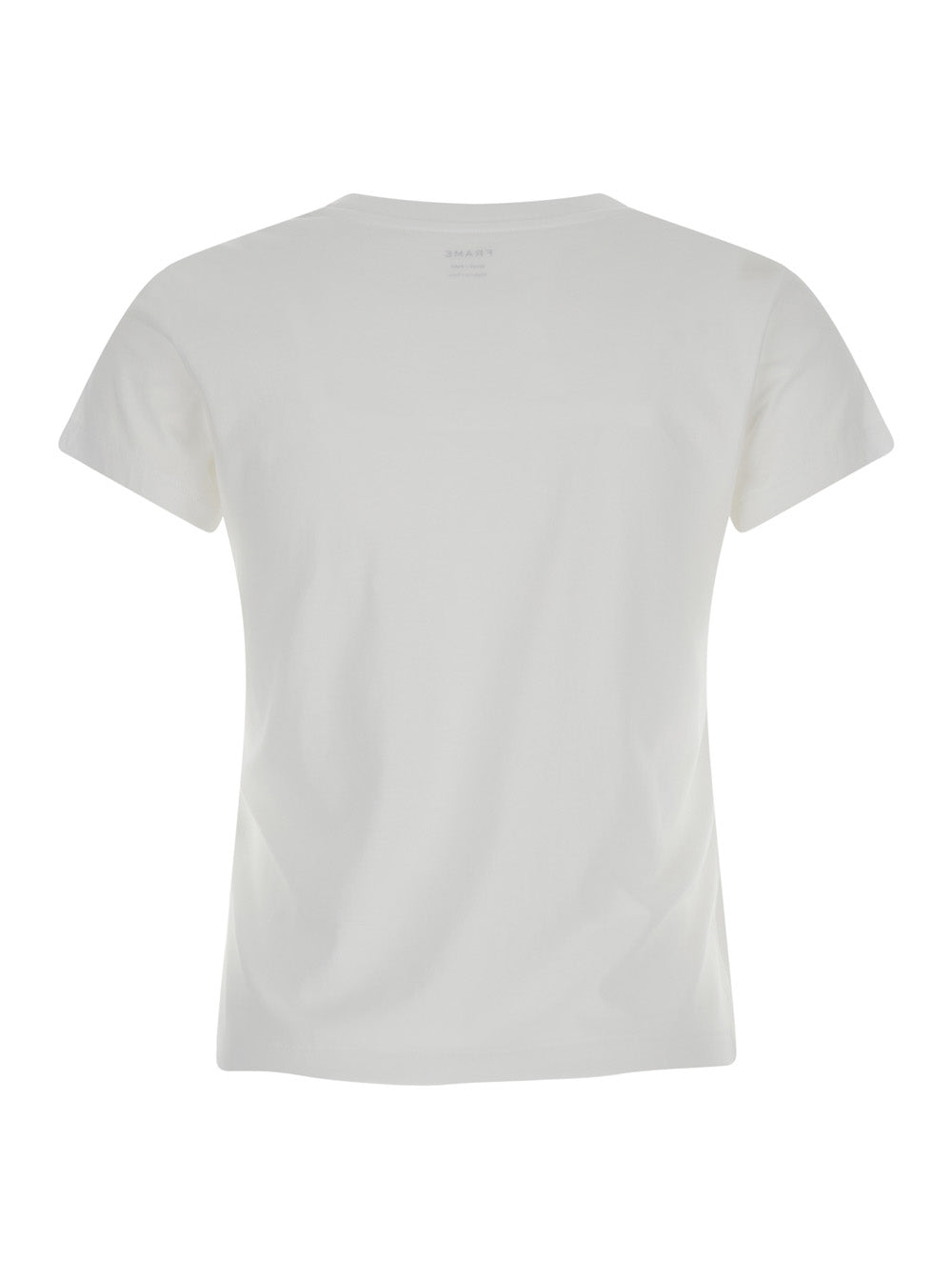 White Crewneck T-Shirt Jersey Woman Cotton Tshirts And Polo Shirts