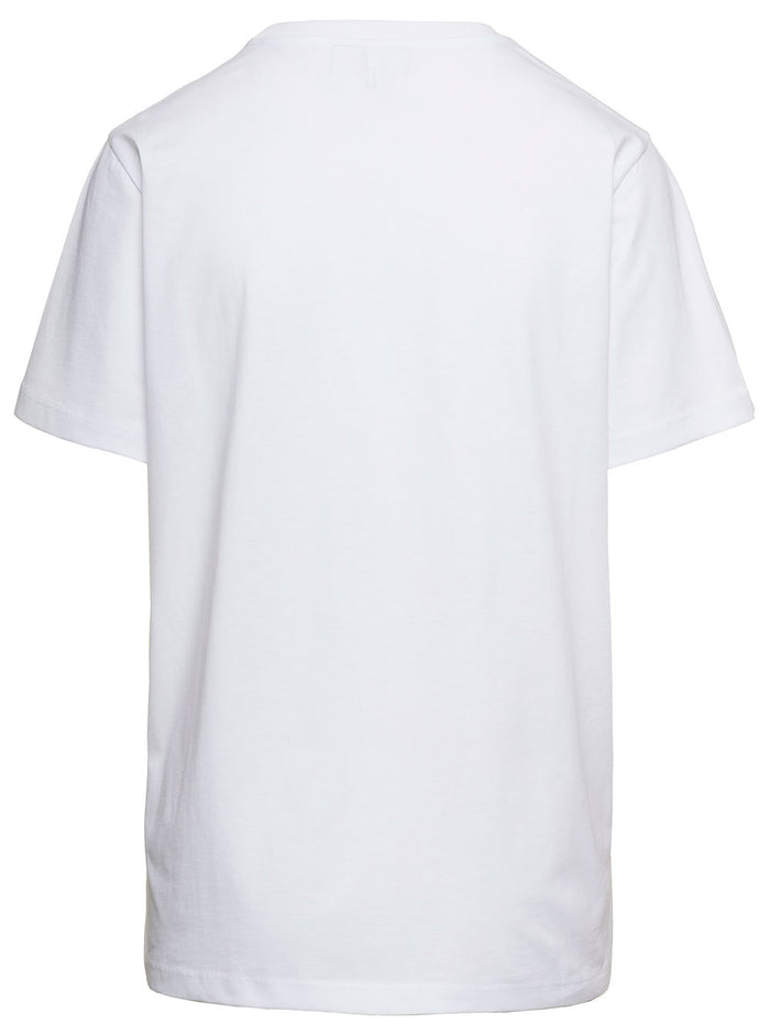 White T-Shirt With Have A Nice Day Logo Print Organic Cotton Woman Tshirts And Polo Shirts