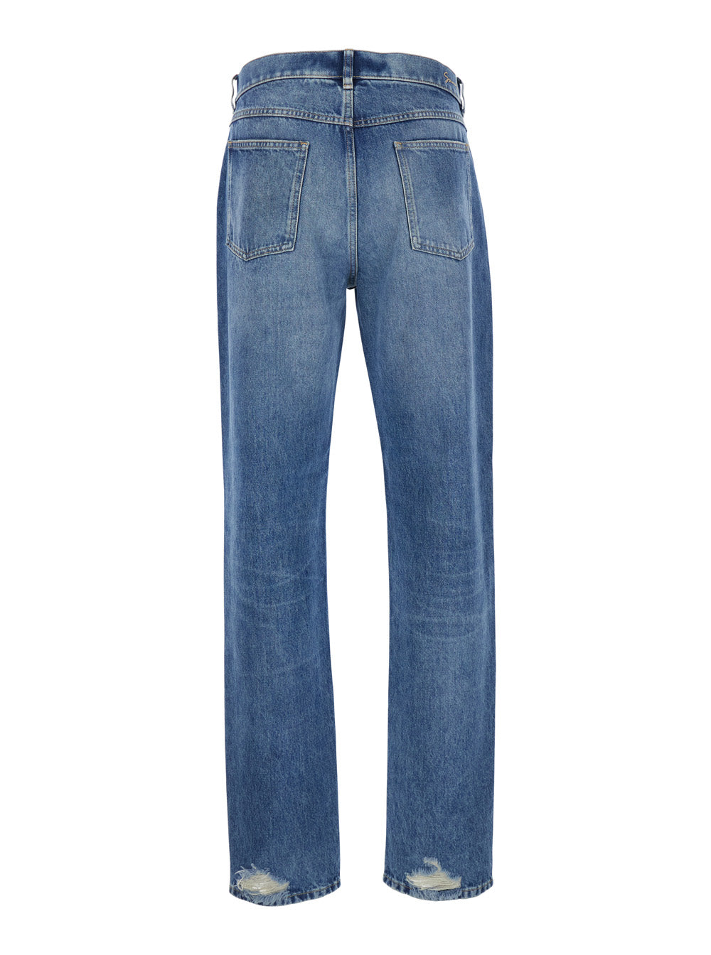 Blue Five Pocket Denim Jeans in Man Blu Cotton