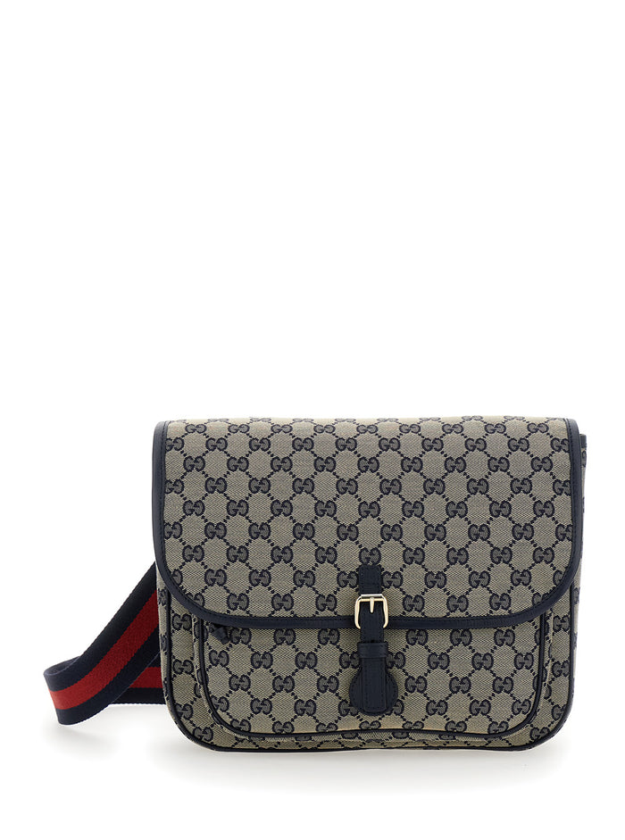 Multicolor Crossbody Bag With Gg Canvas Cotton Blend Boy Polyester Polyamide