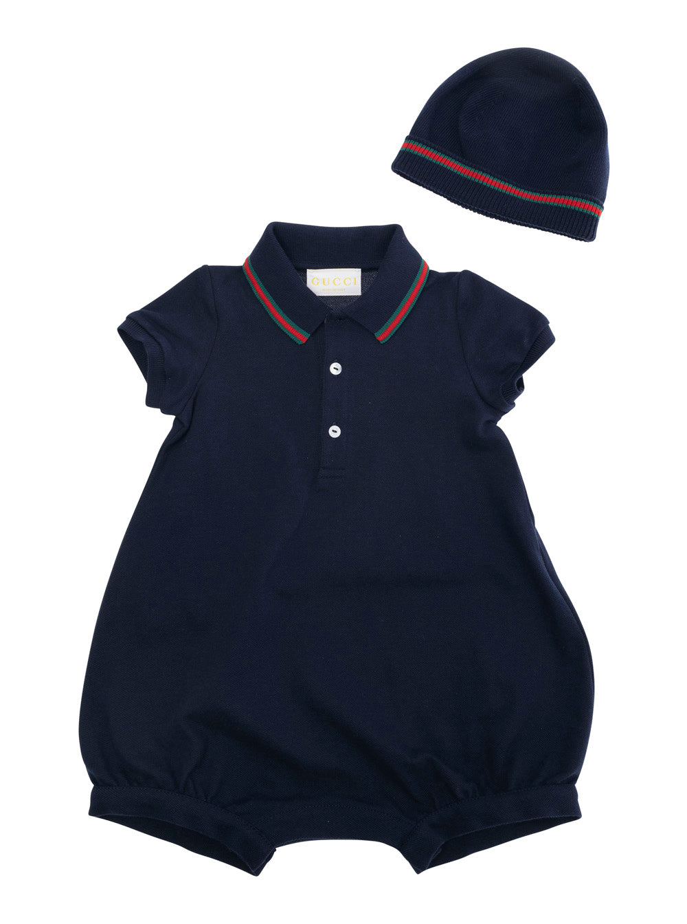 Dark Blue Tracksuit and Beanie Set in Cotton Baby Blu Suits