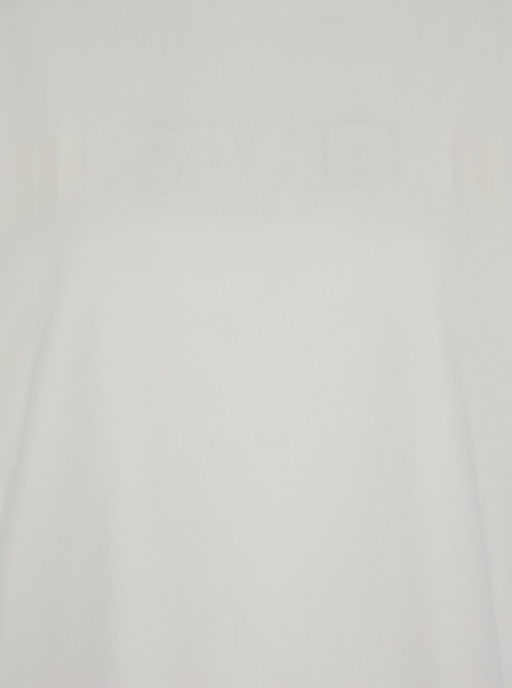 White Crewneck T-Shirt with Tonal Logo Print on the Front in Cotton Woman Tshirts And Polo Shirts
