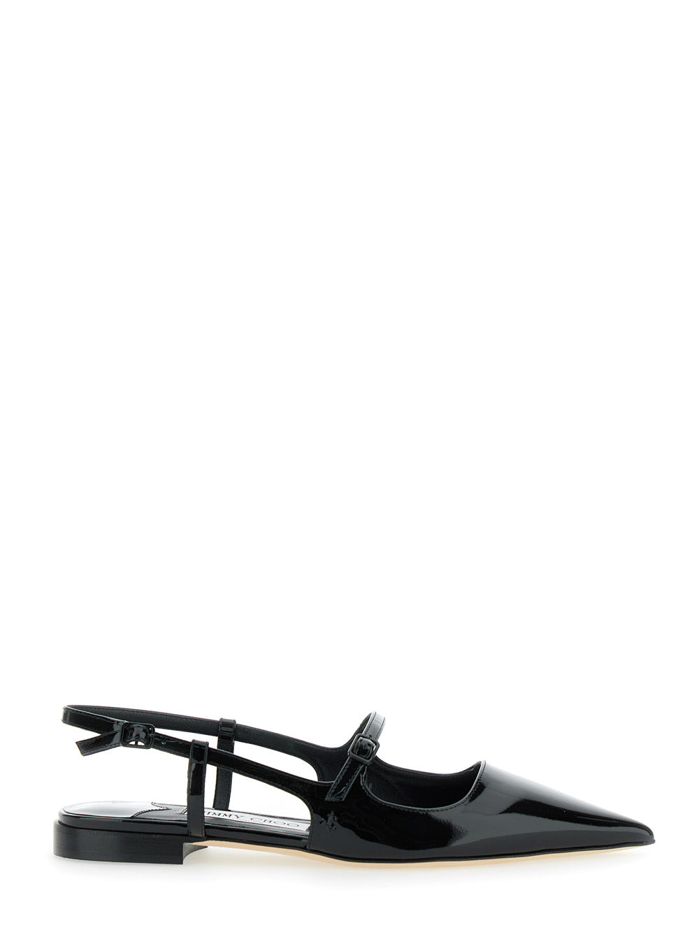 Didi Flat Black Ballerinas With Shiny Finish Leather Woman Salpa Metal Rubber