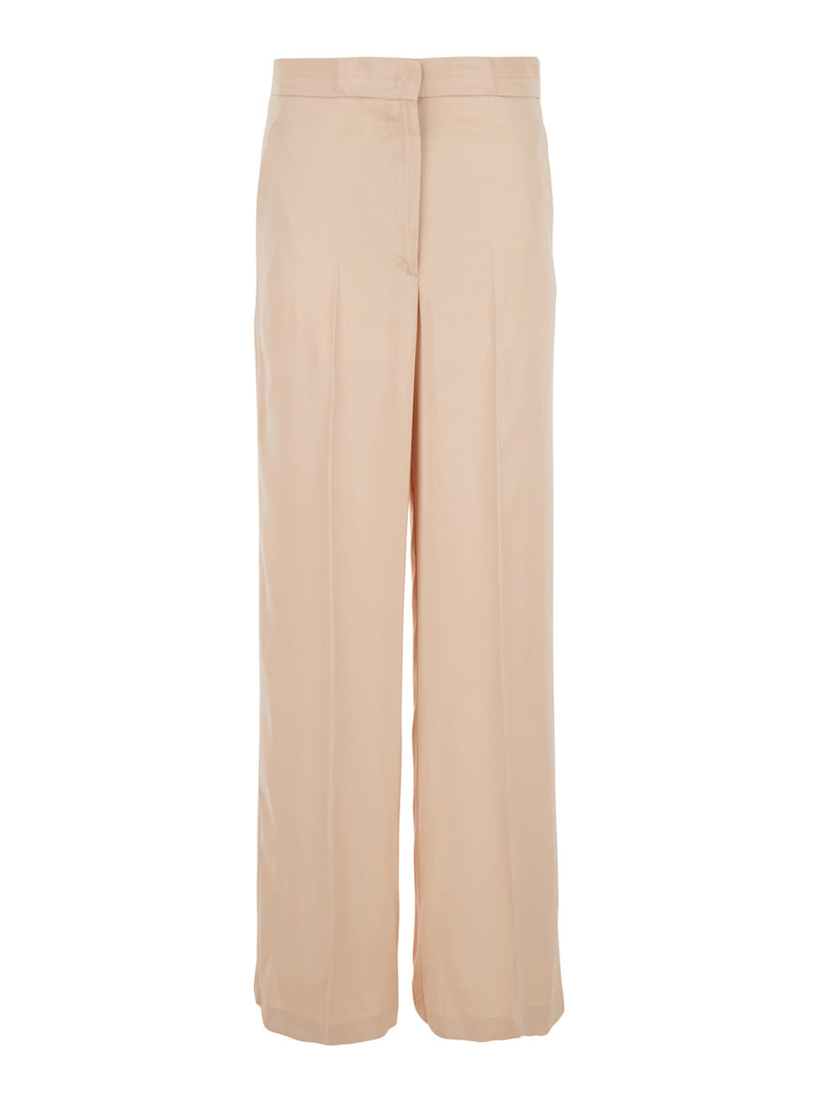 Pants Pink Viscose Trousers