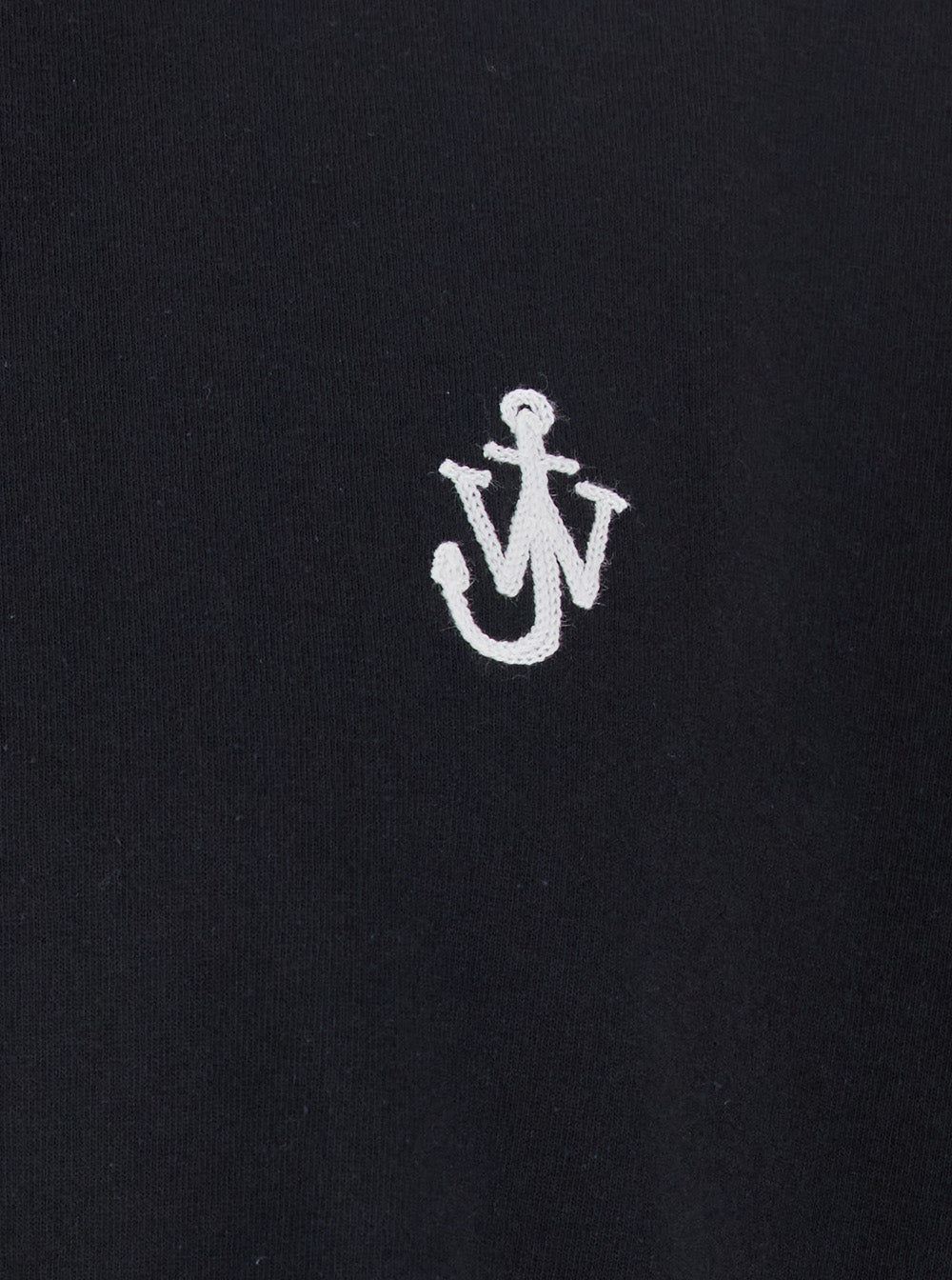 Black Crewneck T-Shirt With Logo Embroidery On The Front Cotton Man Tshirts And Polo Shirts
