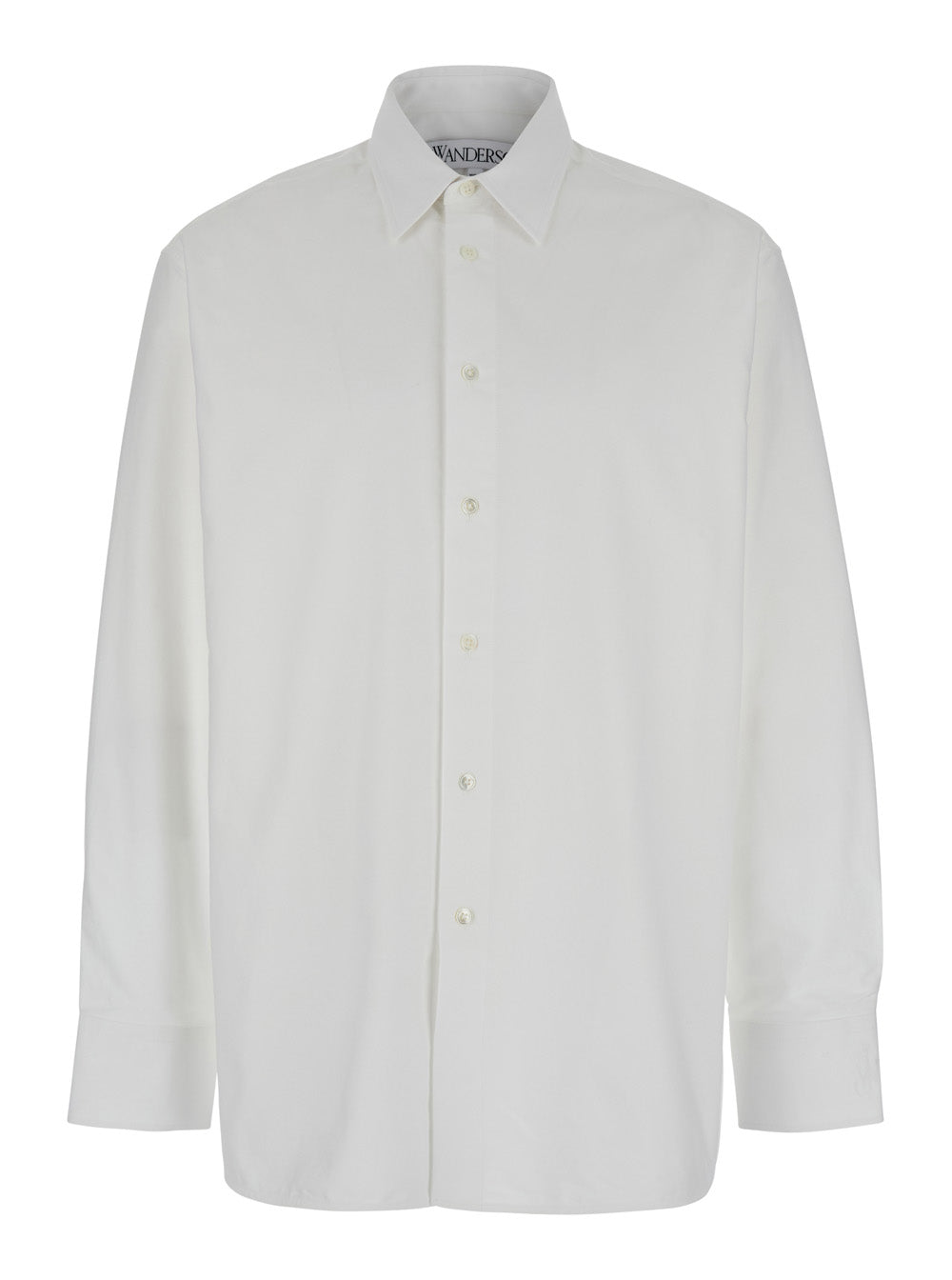 White Shirt With Classic Collar In Cotton Man And Blouses