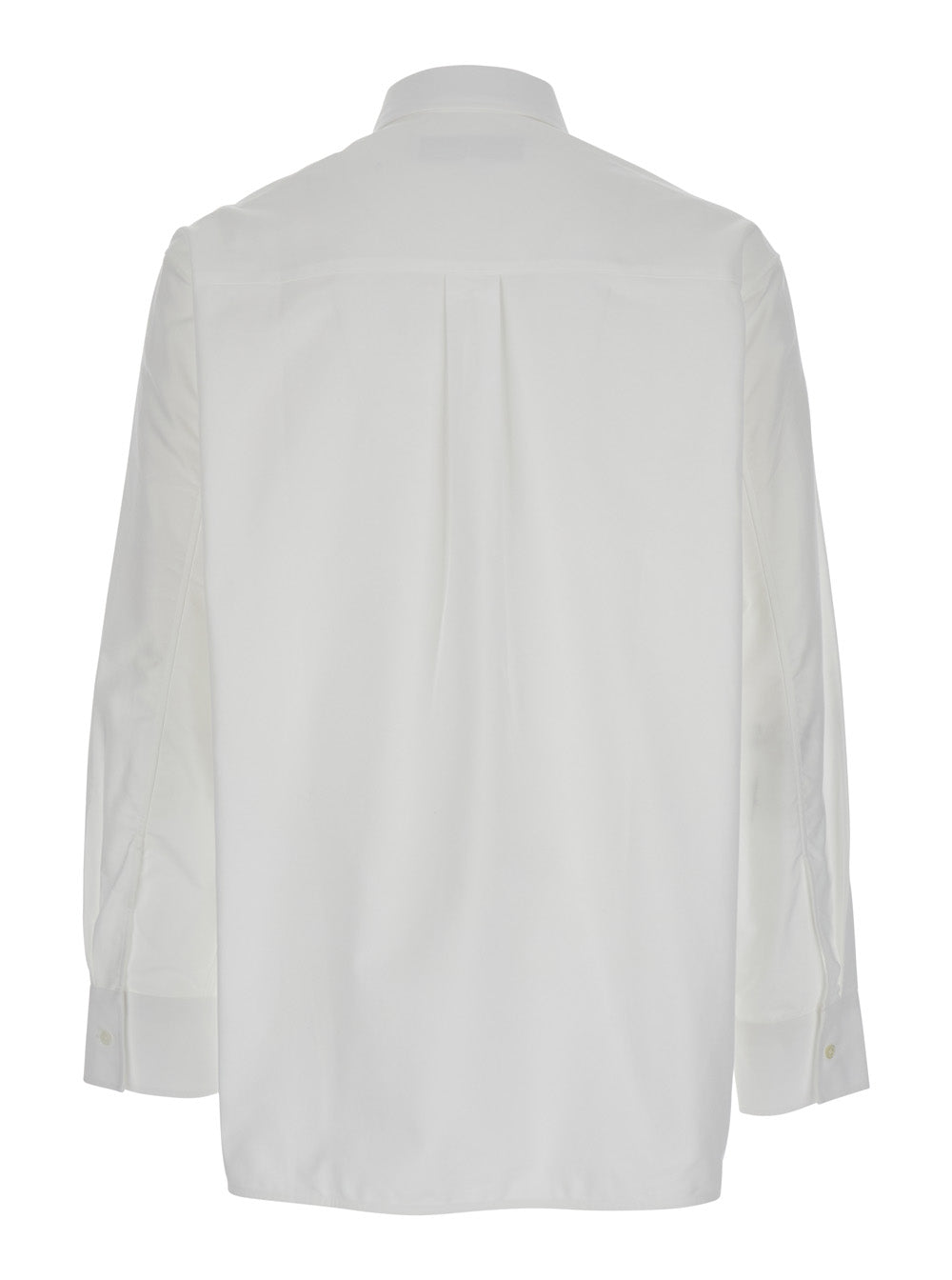 White Shirt With Classic Collar In Cotton Man And Blouses